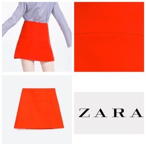 LIKE NEW - Zara XS red ❤️ mini skirt